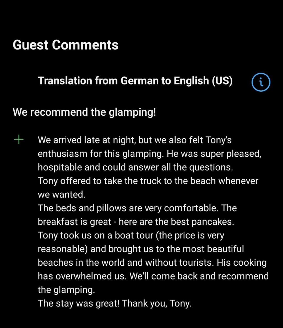 Tony'S Country Glamping With Chalet With Private Wash Room Accommodation 엘니도 외부 사진